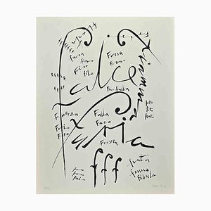 Rafael Alberti, Letter F, Lithograph, 1972-ZCI-1770197