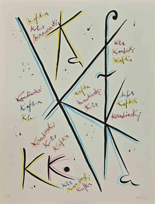 Rafael Alberti, Letter K, Lithograph, 1972-ZCI-1437034