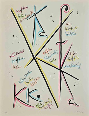 Rafael Alberti, Letter K, Lithograph, 1972-ZCI-1437023