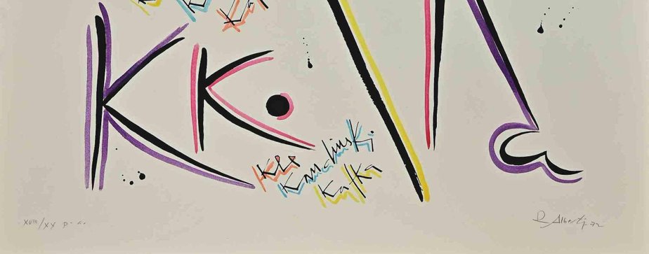 Rafael Alberti, Letter K, Lithograph, 1972-ZCI-1437032