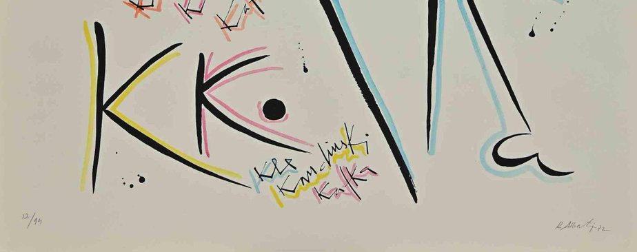 Rafael Alberti, Letter K, Lithograph, 1972-ZCI-1437034