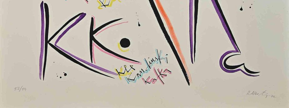 Rafael Alberti, Letter K, Lithograph, 1972-ZCI-1437041