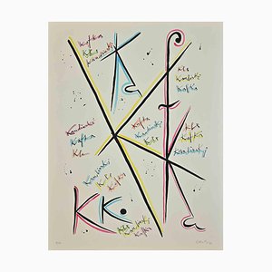 Rafael Alberti, Letter K, Lithograph, 1972-ZCI-1437023