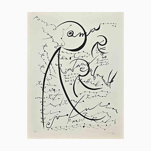 Rafael Alberti, Letter R, Original Lithograph, 1972-ZCI-1403455