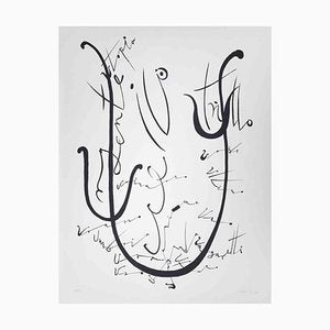 Rafael Alberti, Letter U, Lithograph, 1972-ZCI-2025319