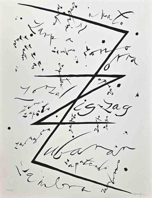 Rafael Alberti, Letter Z, Lithograph, 1972-ZCI-1770198