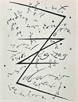 Rafael Alberti, Letter Z, Lithograph, 1972-ZCI-1770201