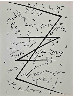 Rafael Alberti, Letter Z, Lithograph, 1972-ZCI-1770203