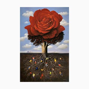 Rafal Olbinski, A Rose, 2020, Giclée Print-XHG-1734050