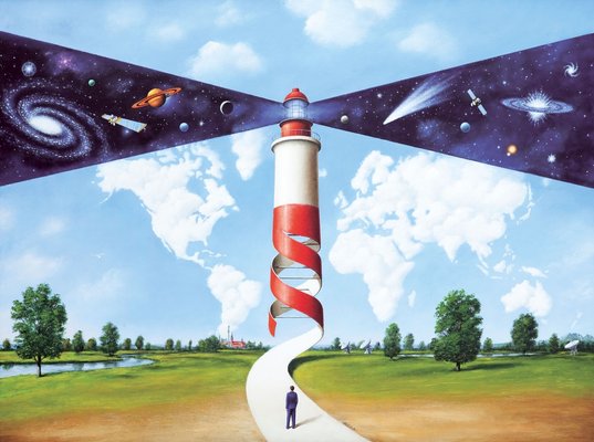 Rafal Olbinski, A Universe, 2020, Giclée Print-XHG-1734130