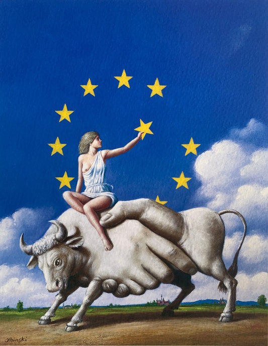 Rafal Olbinski, Europe, 2020, Giclée Print