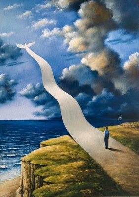 Rafal Olbinski, On a Horizon, 2020, Giclée Print-XHG-1734162