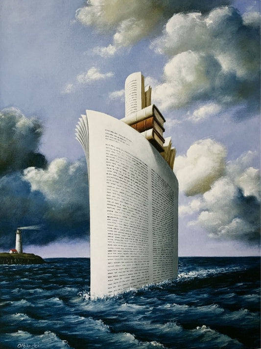 Rafal Olbinski, Peaceful Retirement, Giclee Print