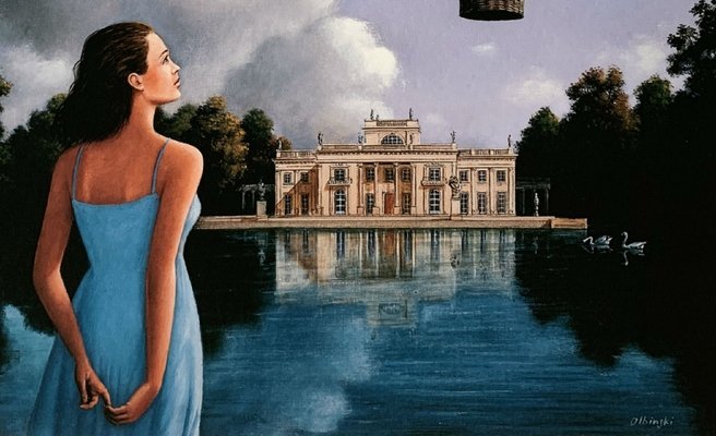 Rafal Olbinski, Warsaw, Palace on The Isle, 2020, Giclee Print-XHG-1214524