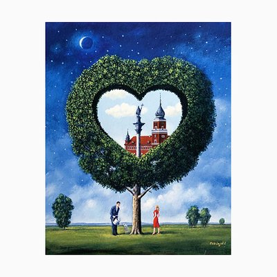 Rafal Olbinski, Warsaw, The Royal Castle, 2020, Giclee Print-XHG-1214523