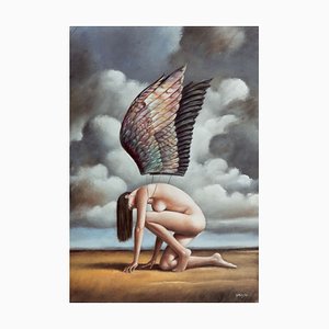 Rafal Olbinski, Wings, An Angel, 2020, Giclée Print-XHG-1734116