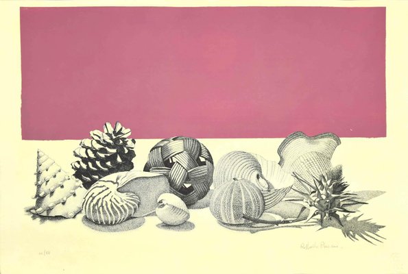 Raffaello Piraino, Still Life, Lithograph, 1970s-ZCI-827778