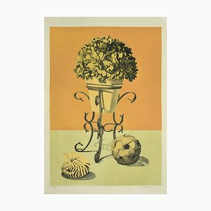 Raffaello Piraino, Still Life, Lithograph, 1970s-ZCI-827780