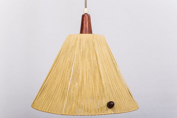 Raffia Pendant Lamp from Temde, 1960s-ZZH-540766