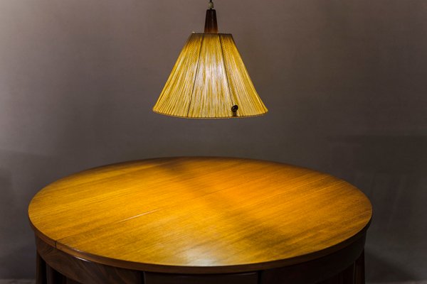 Raffia Pendant Lamp from Temde, 1960s-ZZH-540766