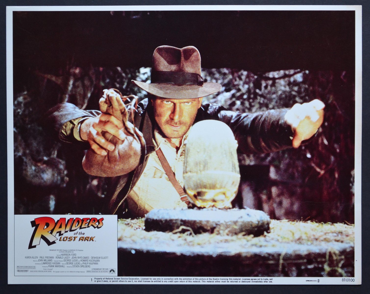 Raiders of the Lost Ark Lobby Card, USA, 1981