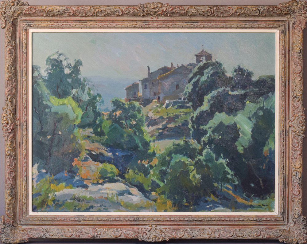 Raimon Roca Ricart, Landscape in Granera, 1976, Oil on Canvas