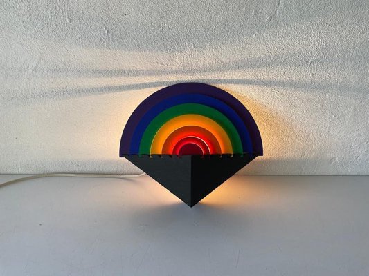 Rainbow Wood Night Lamp by Kiener Zürich, Switzerland, 1980s-RDS-1310737