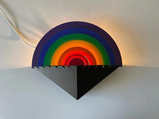 Rainbow Wood Night Lamp by Kiener Zürich, Switzerland, 1980s-RDS-1310737