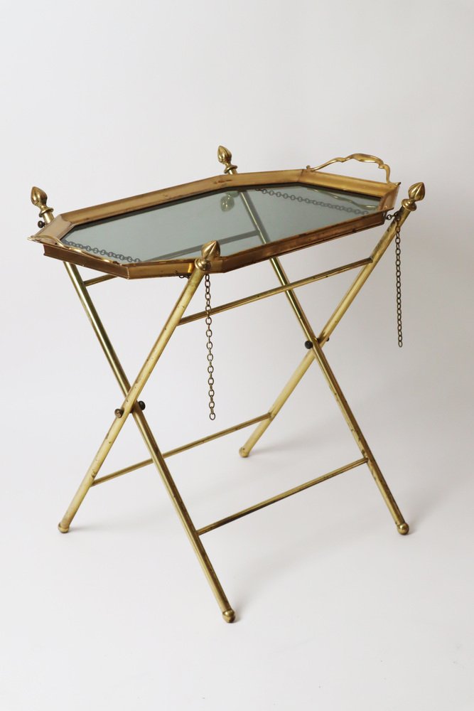 Rainy Brass Tablet Table attributed to Maison Bagues from Maison Baguès, 1970s