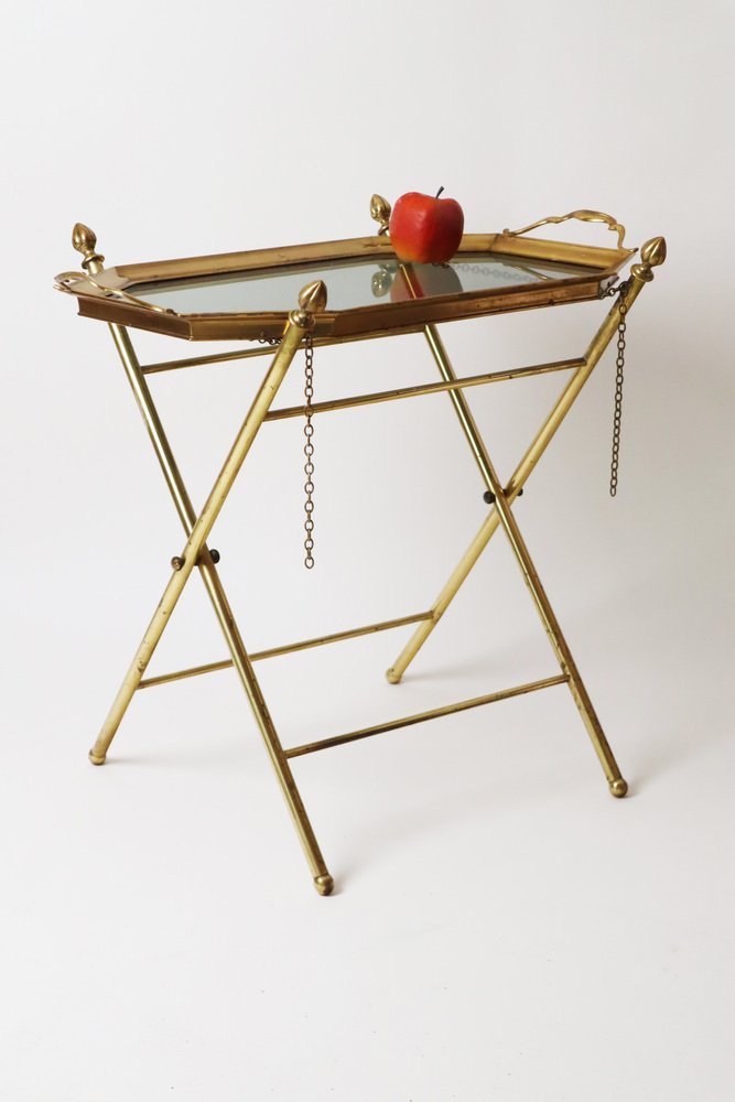 Rainy Brass Tablet Table attributed to Maison Bagues from Maison Baguès, 1970s