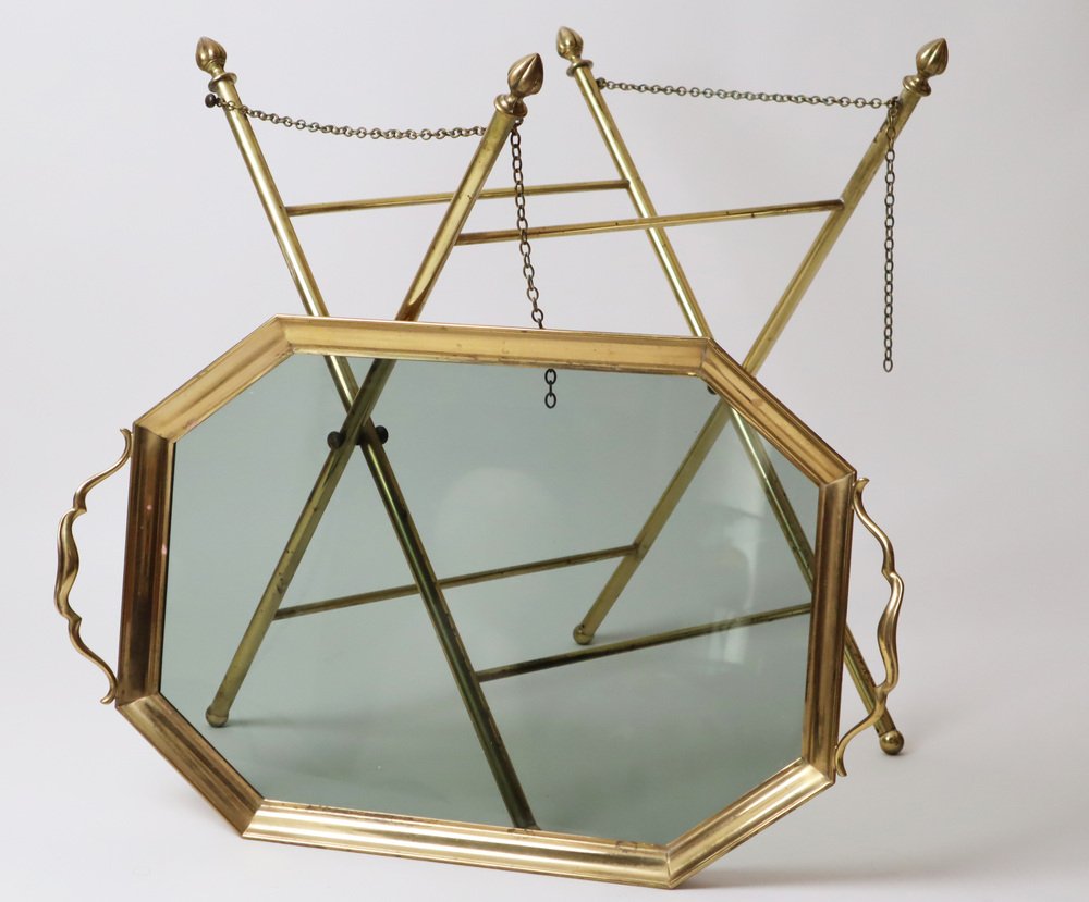 Rainy Brass Tablet Table attributed to Maison Bagues from Maison Baguès, 1970s