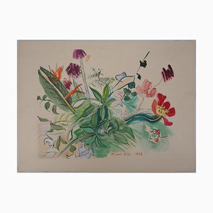 Raoul Dufy, Little Wild Flowers, 1953, Original Lithograph-KHH-2023112