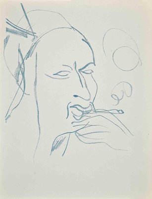 Raoul Dufy, Study for Self-Portrait, Original Lithograph, 1930s-ZCI-1379417