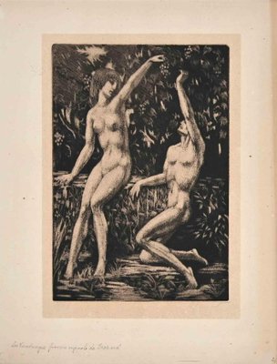 Raphael Drouart, Nudes, Original Etching, Early 20th-Century-ZCI-1272482