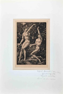 Raphael Drouart, Nudes, Original Etching, Early 20th-Century-ZCI-1272482