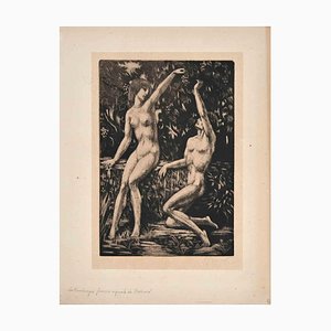 Raphael Drouart, Nudes, Original Etching, Early 20th-Century-ZCI-1272482