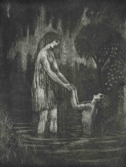 Raphael Drouart, The Shandy Bath, Original Etching, Early 20th-Century