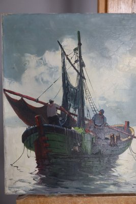 Raphaël Ludovic, Effet du matin, 1950s, Oil on Canvas-WSV-1795767