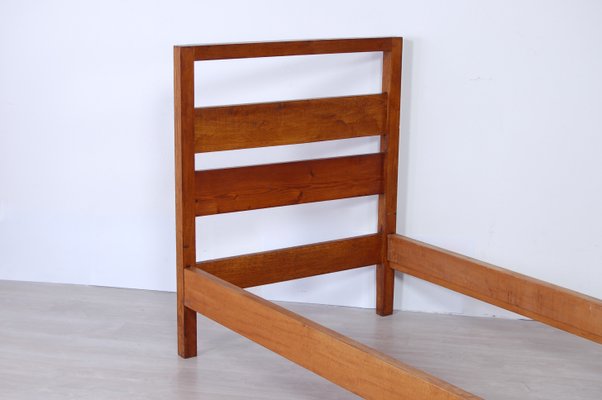 Rationalist Single Bed in Wood, 1930s-XSG-688396