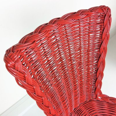 Rattan and Metal Chairs, 1950, Set of 3-YBU-967378