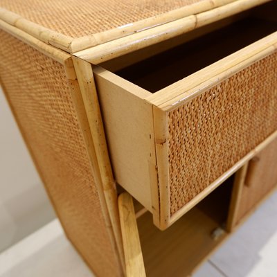 Rattan and Wicker Chest of Drawers, 1960s-NYF-2018975