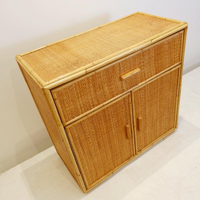 Rattan and Wicker Chest of Drawers, 1960s-NYF-2018975