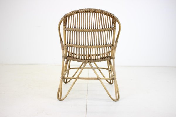 Rattan Armchair by Alan Fuchs attributed to Uluv, Czechoslovakia, 1960s-TZ-1441675