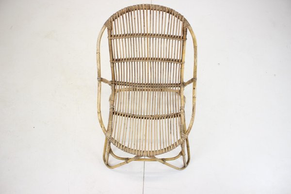 Rattan Armchair by Alan Fuchs attributed to Uluv, Czechoslovakia, 1960s-TZ-1441675