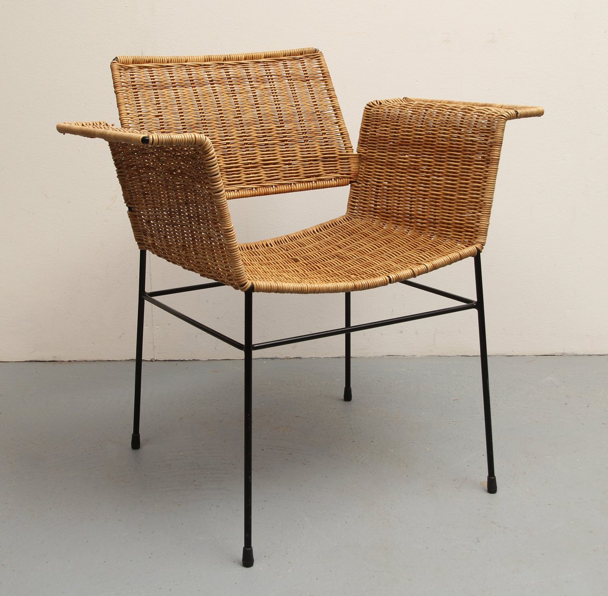 Rattan Armchair by Herta Maria Witzemann for Erwin Behr, 1960s