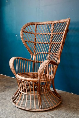 Rattan Armchair by Lio Carminati for Gio Ponti-AIU-1902913