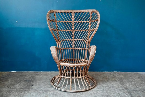 Rattan Armchair by Lio Carminati for Gio Ponti-AIU-1902913