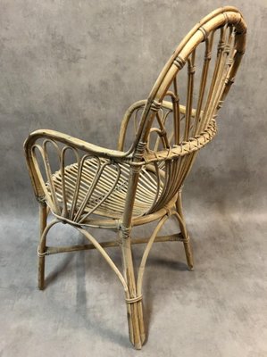 Rattan Armchairs, 1950s, Set of 2-SDV-556736