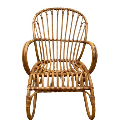 Rattan Armchairs, 1950s, Set of 2-SDV-1261362