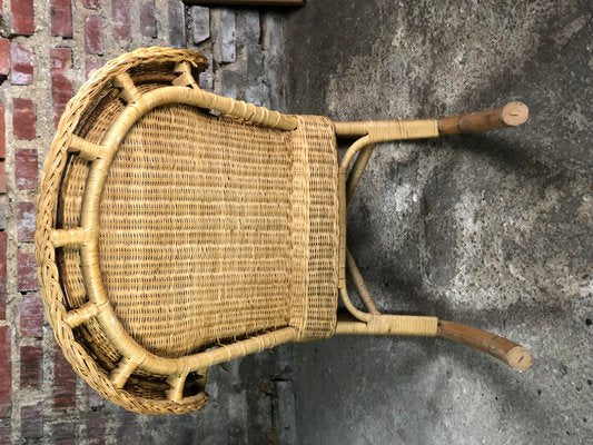 Rattan & Bamboo Rocking Chair, 1980-RWZ-1229166